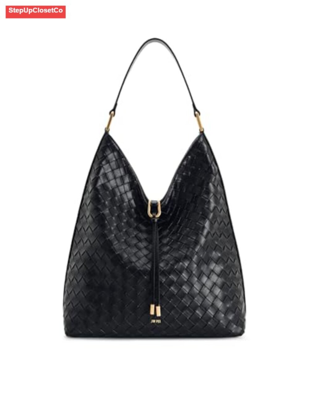 Faux Suede Shoulder Bag Vegan Leather Gold Hardware iPad
